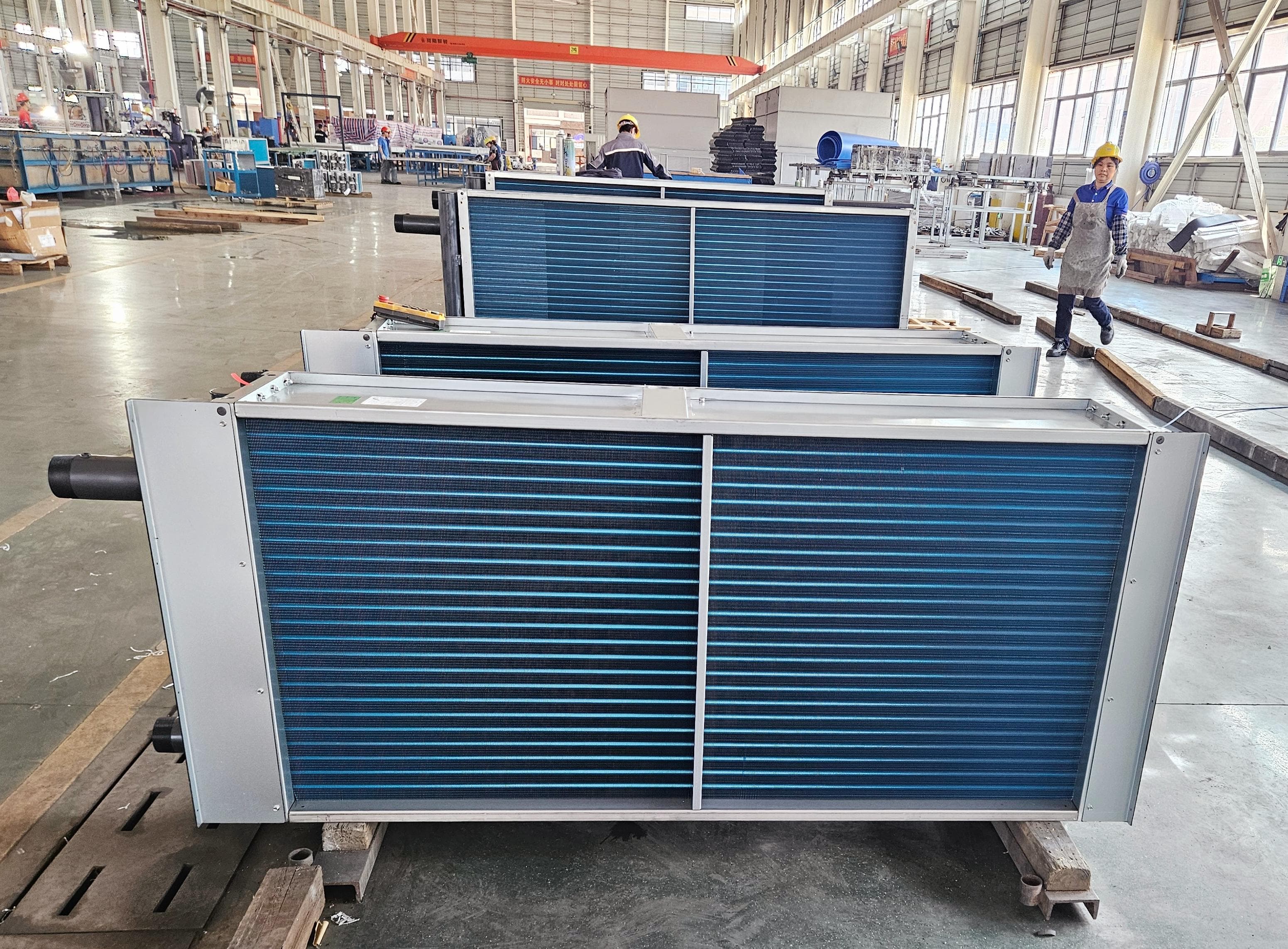 finned heat exchanger coil – copper tube and aluminum fin assembly