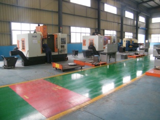 Radiator assembly line inside SINRUI factory