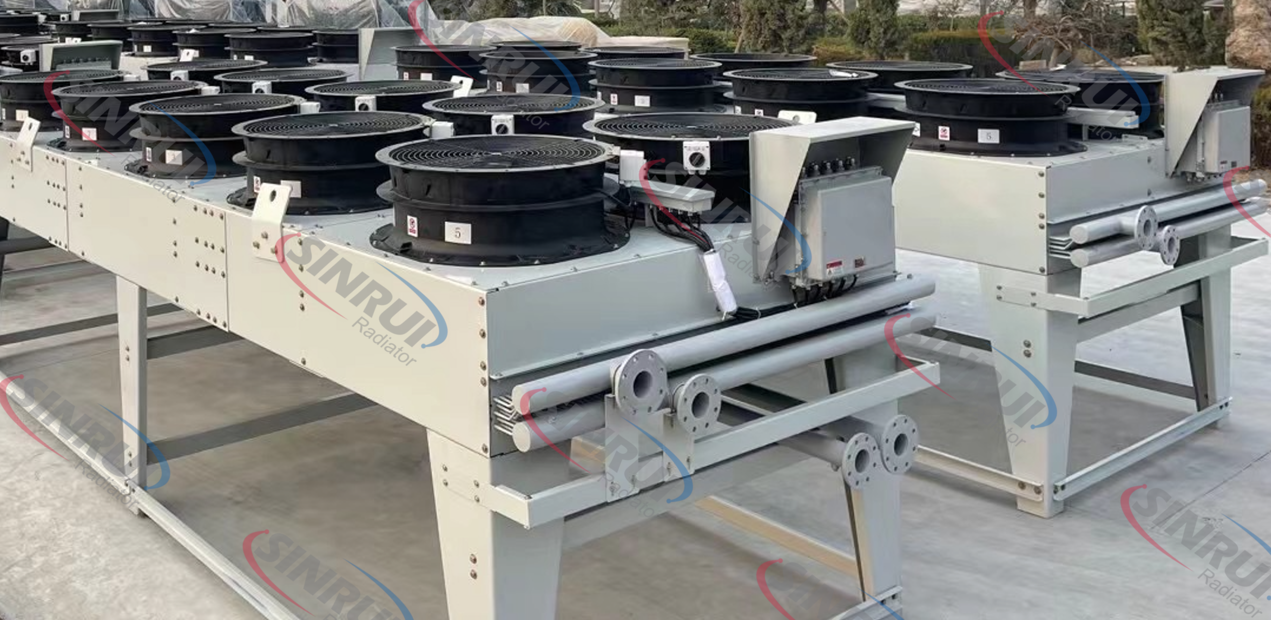mwm engines dry cooler, HT and LT cooling circuits 