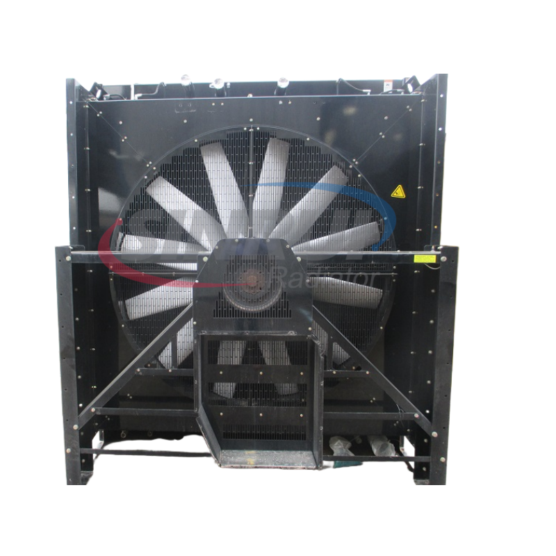 Copper fin tube radiator for Mitsubishi S12R-PTAA2 engine