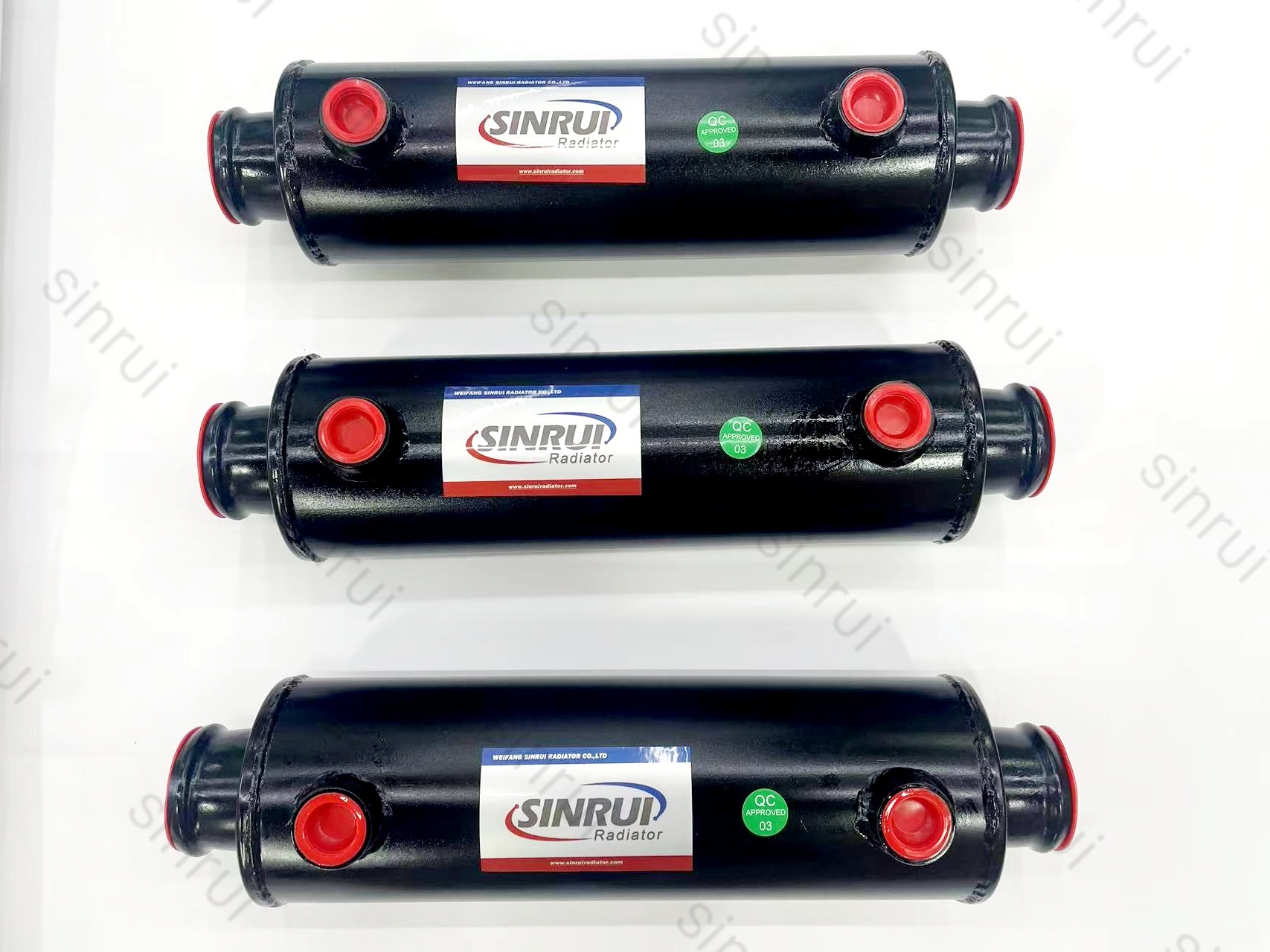 Front view of SINRUI Customized diesel generator oil cooler