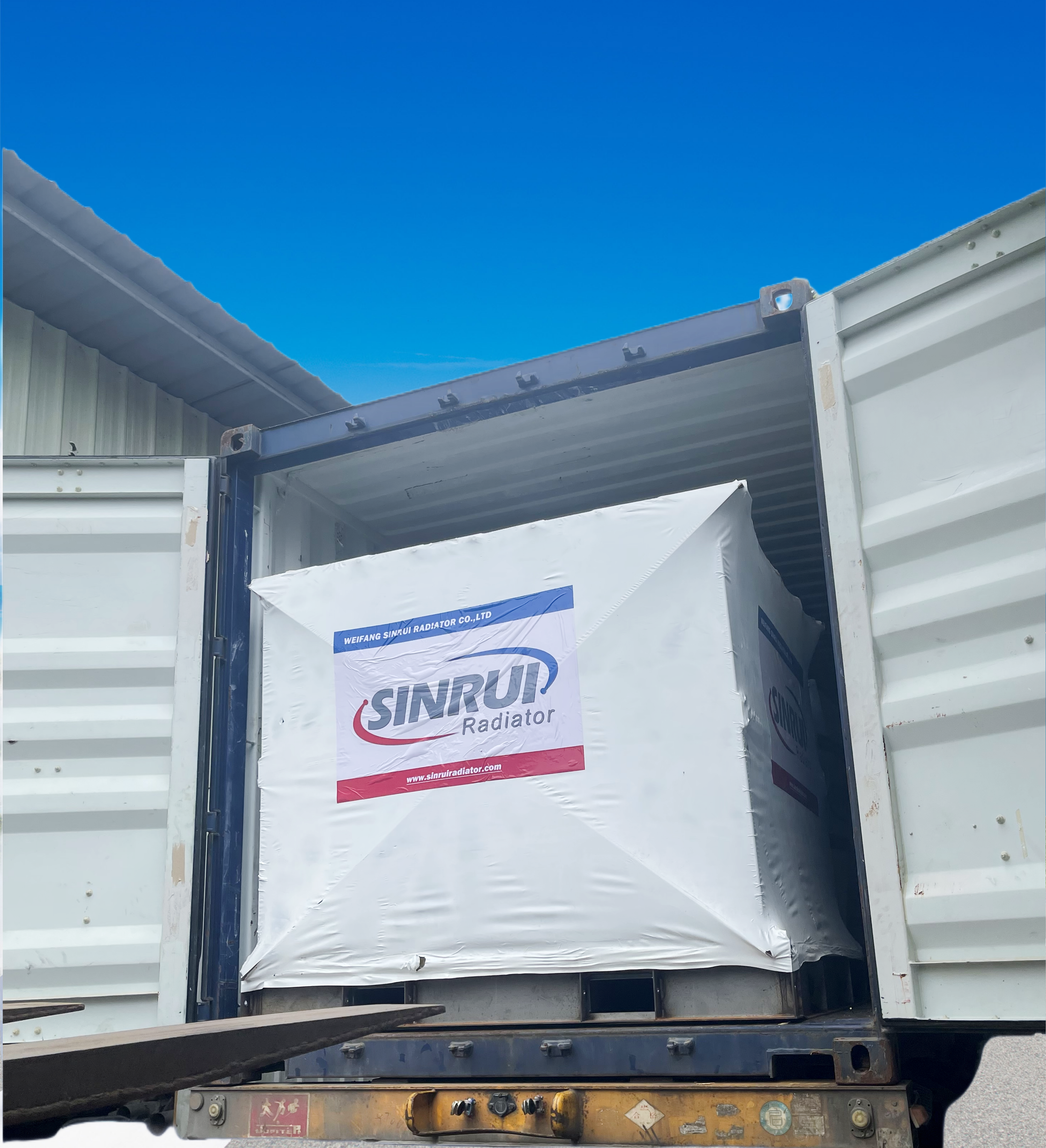 Containerized shipping of SINRUI mining radiators
