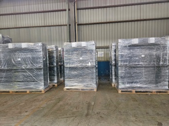 Radiators packed in warehouse for shipping