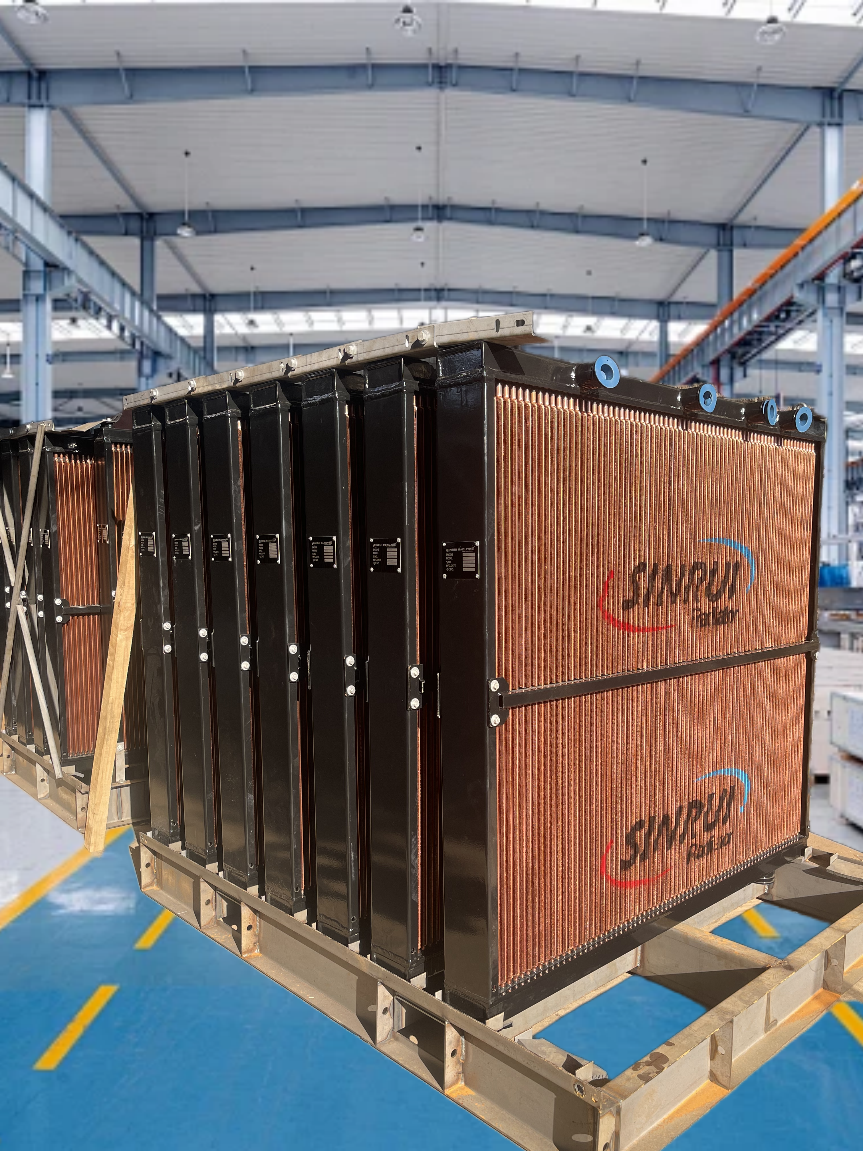 Export packing of SINRUI mining radiators for 797f