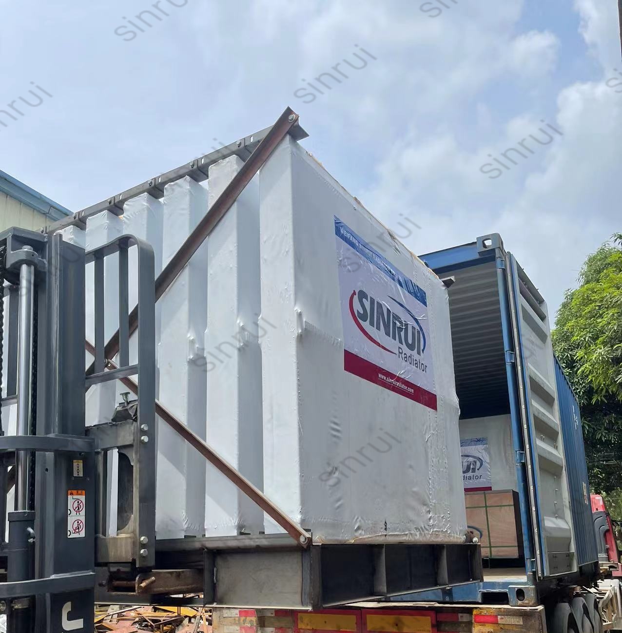 Radiator wooden box packaging logistics transportation