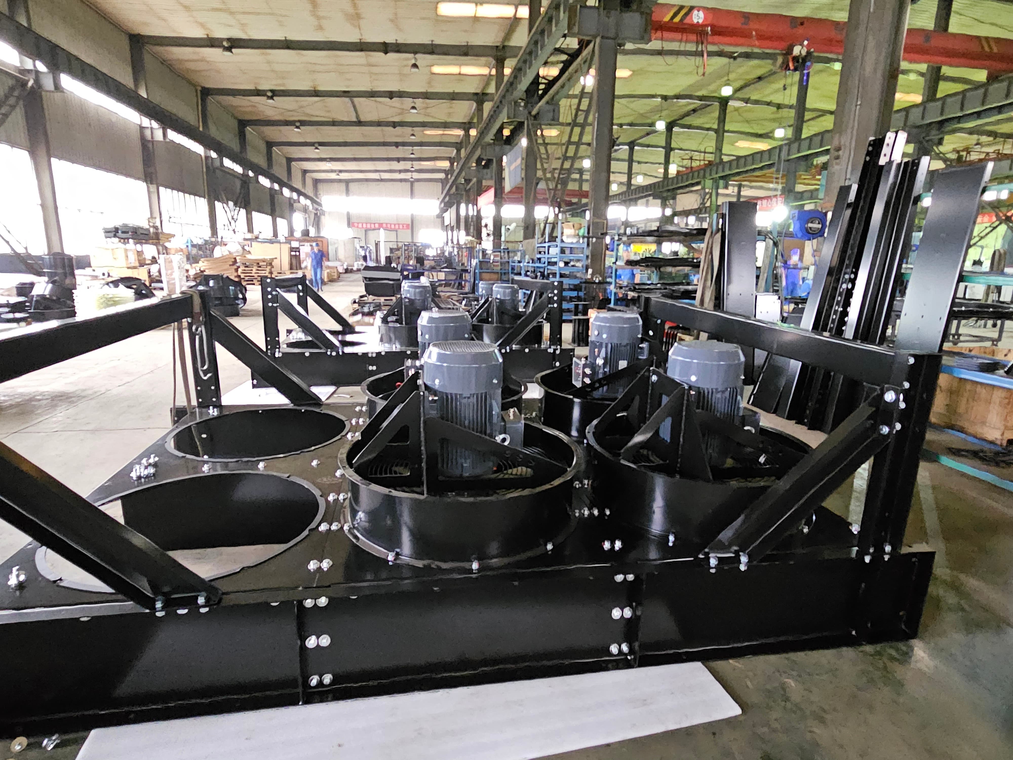 Generator radiator fans in Sinrui factory
