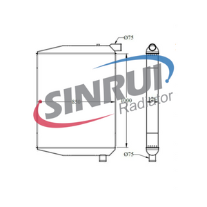 Aluminium Radiator 2W0181 Suit for CAT 785B 785C 785D 789B 793C