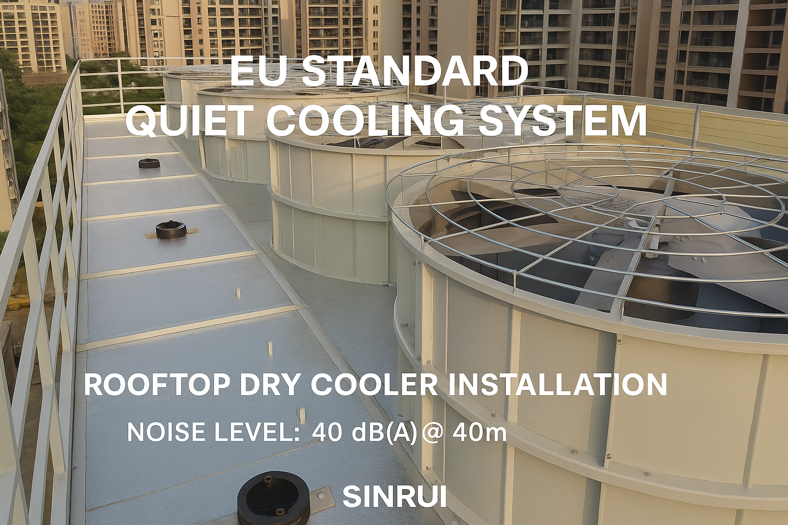 ultra noise tower air cooler for rooftop