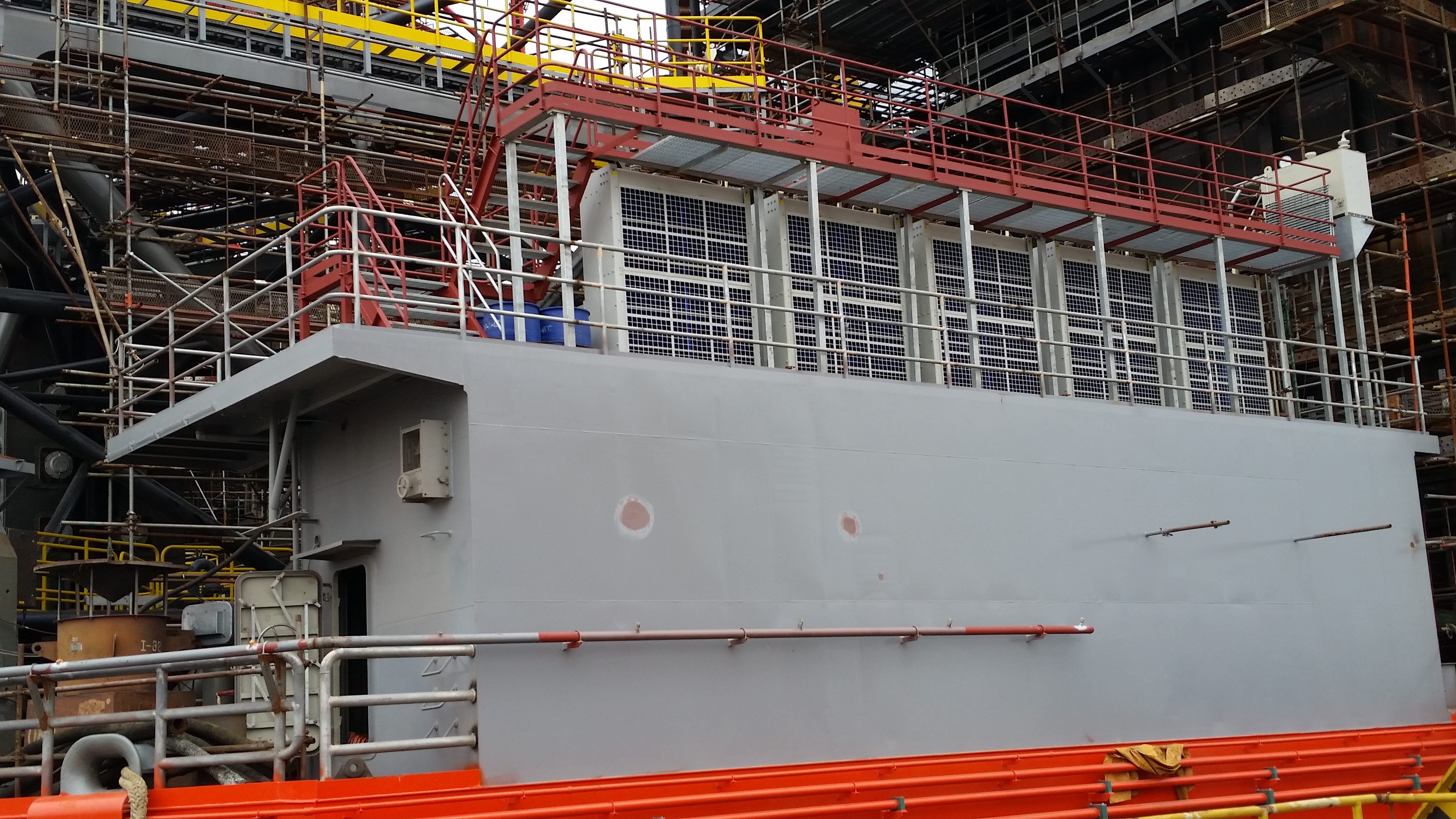 Sinrui remote radiator is suitable for CAT 3516B offshore drilling platform