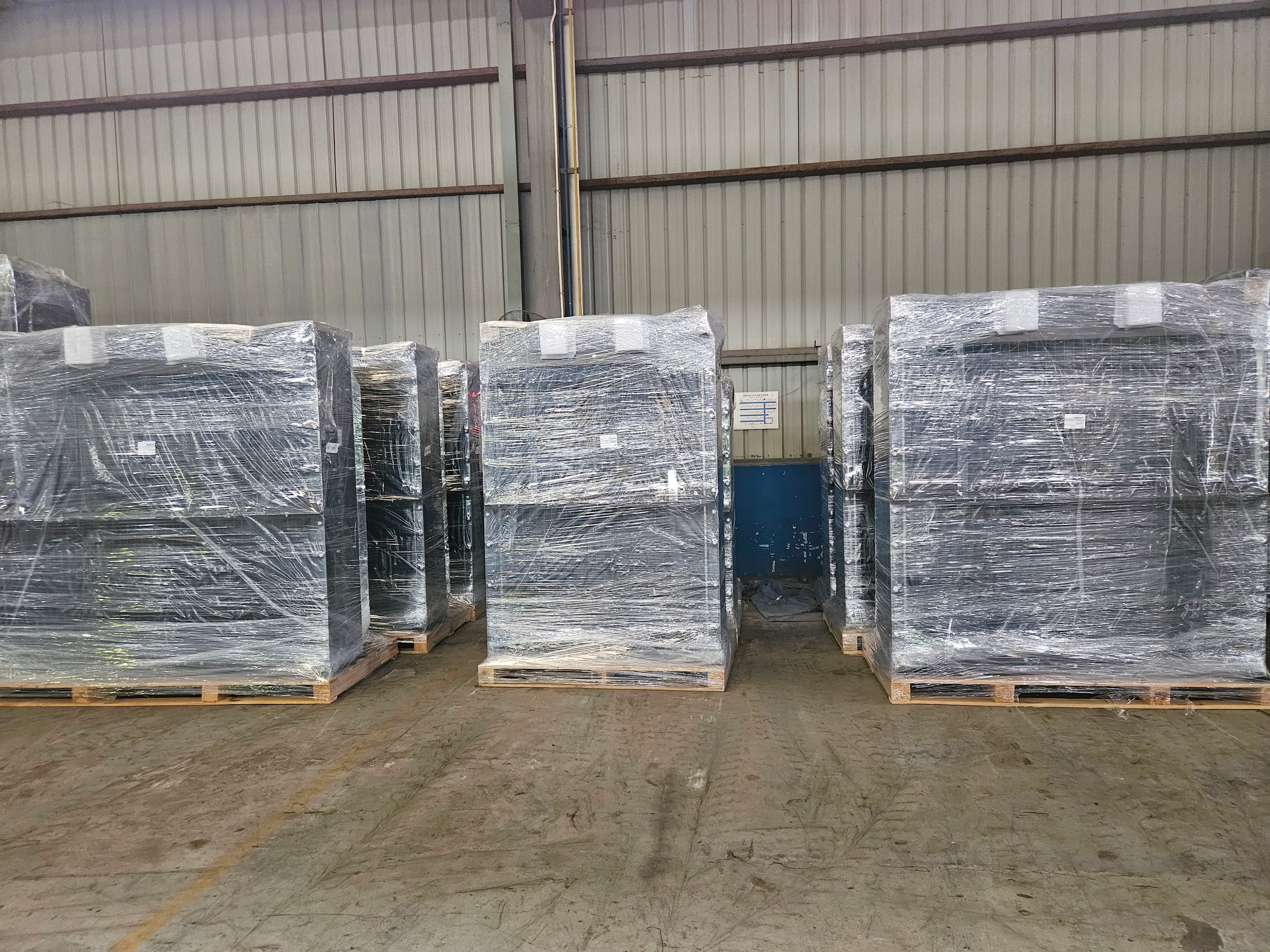 Radiators packed in warehouse for shipping