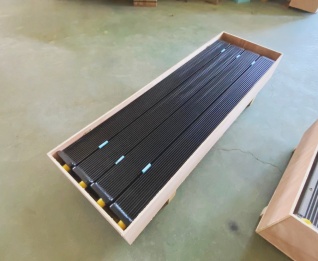 Compact aluminum radiator core ready for heavy-duty equipment cooling