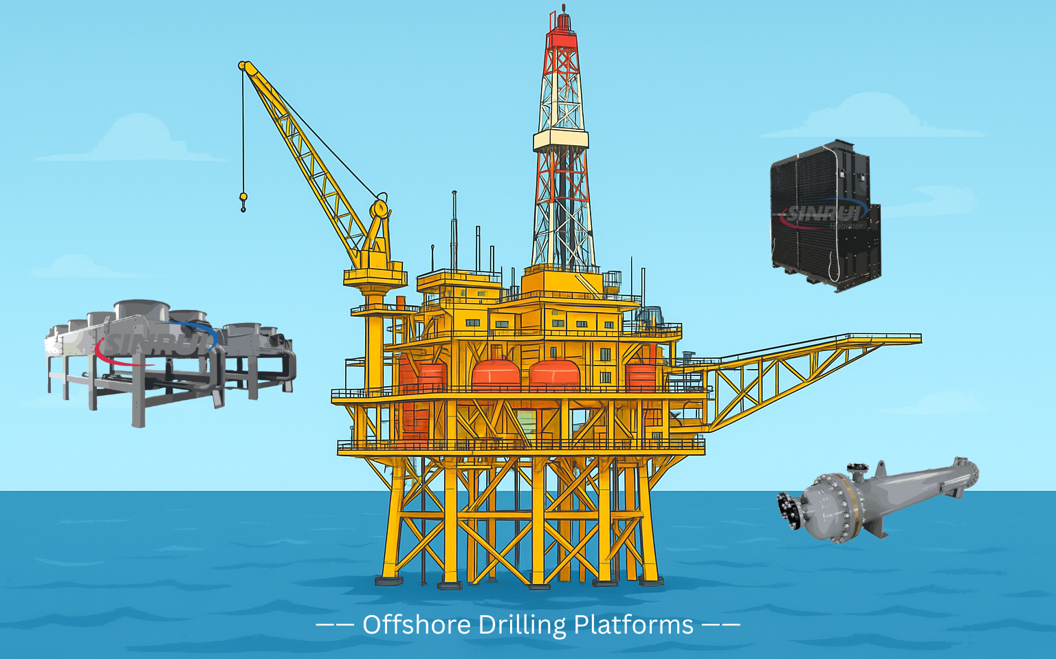 Offshore Drilling Platforms cooling solutions