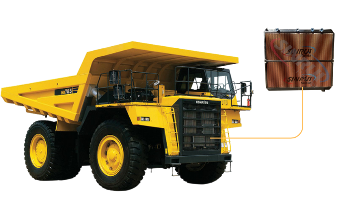 Komatsu 785-7 Minería Camina de transporte PC2616 Radiador 
