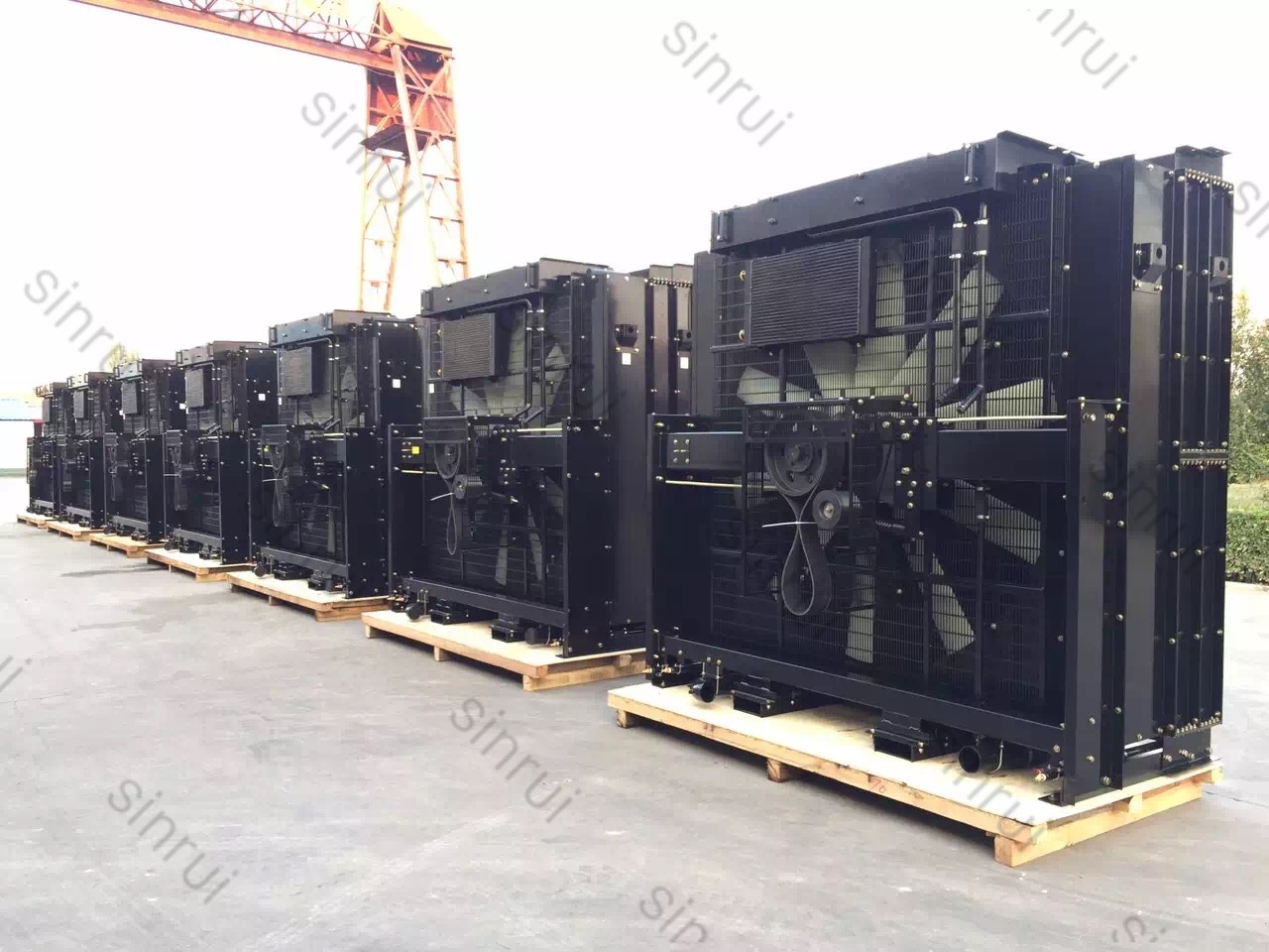 MTU 16V4000-G83 DIESEL generator set radiator