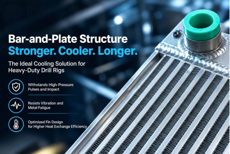 SINRUI aluminum bar-and-plate intercooler - representative product detail