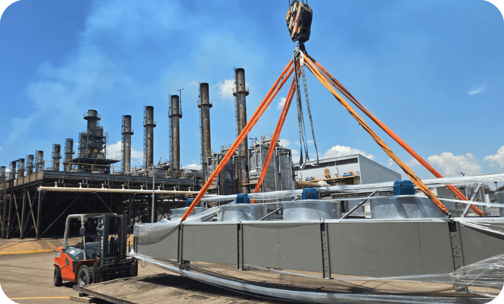 MAN generator dry cooler for power plant