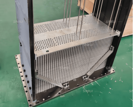 B10 CuNi tube core during fabrication